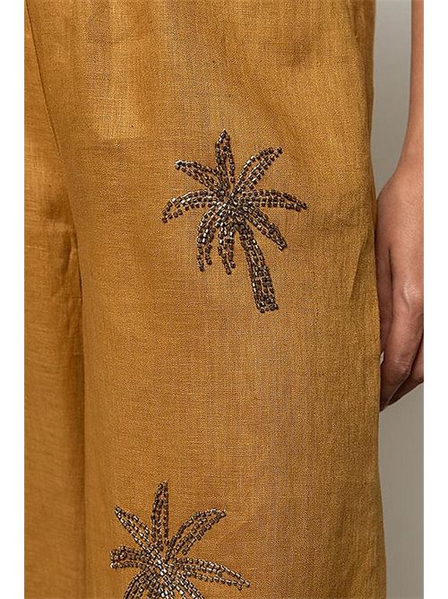 Pantaloni donna in lino con elastico KAOS | SPJNT002/2016